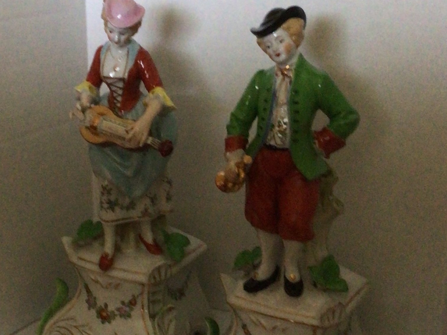 Image for Unsigned pair of 10 “China figurines
