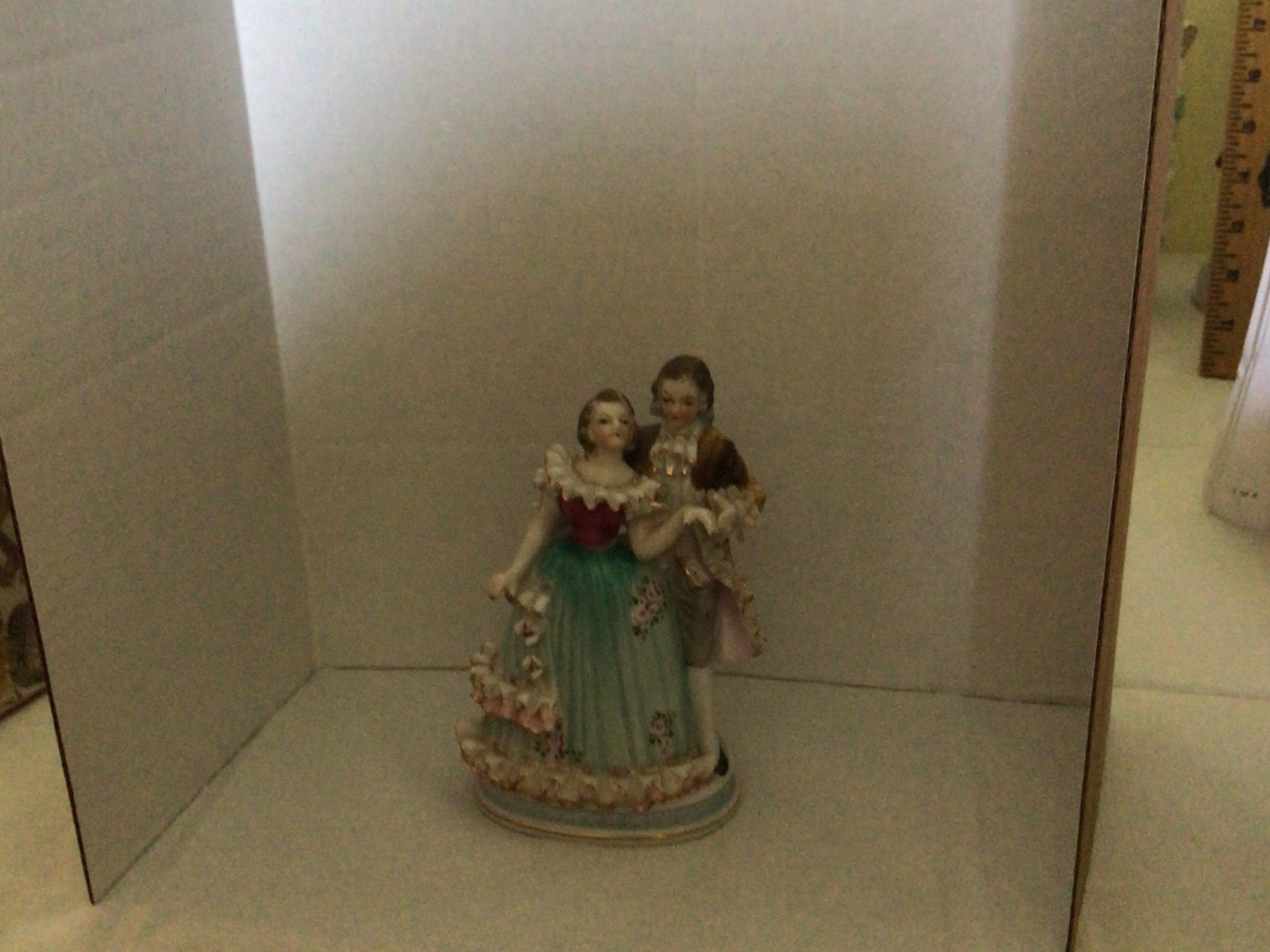 Image for Vintage dancing couple 5.5” figurine with crossed swords