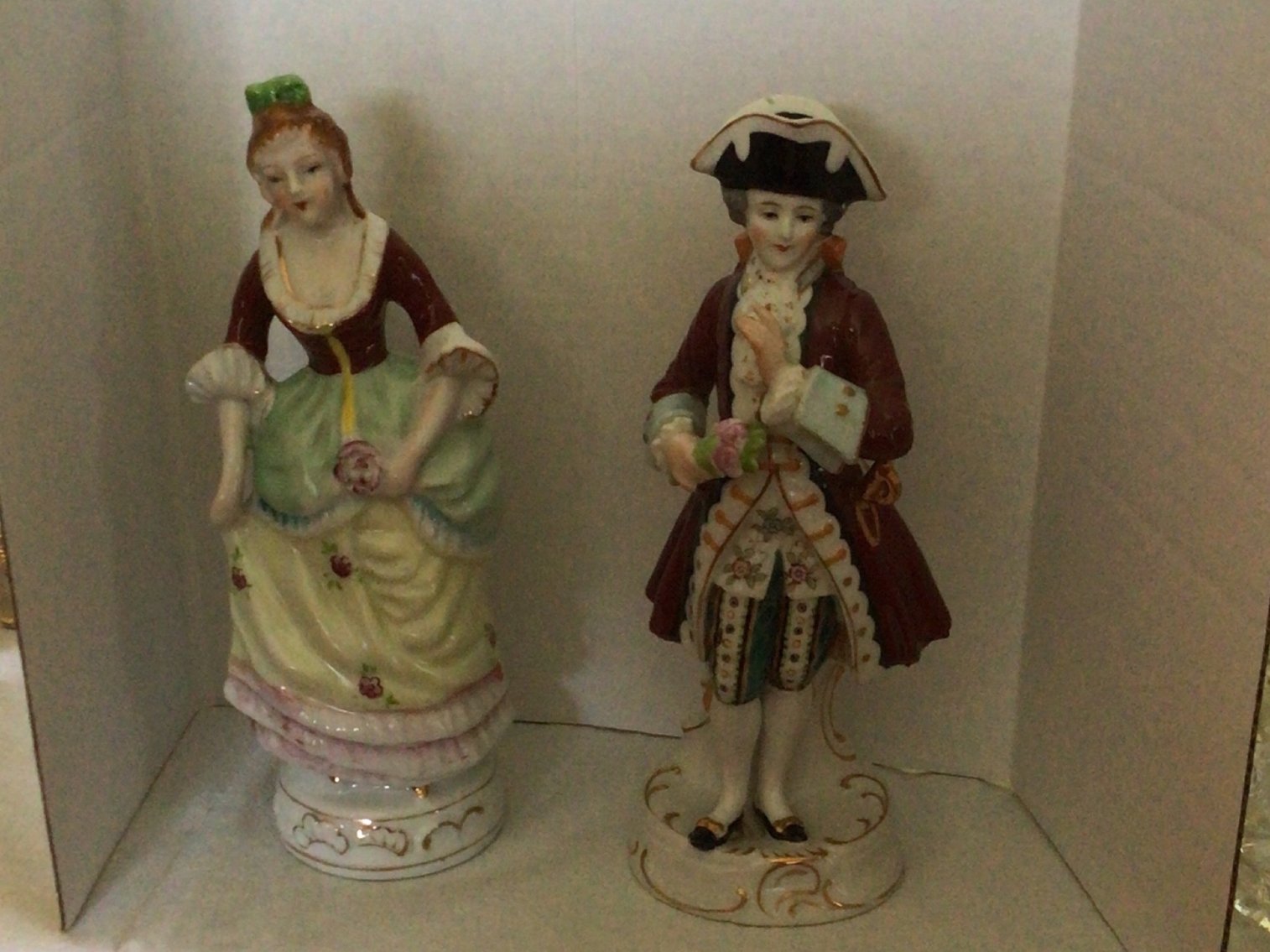 Image for Pair of 10 “ Vintage China figurines