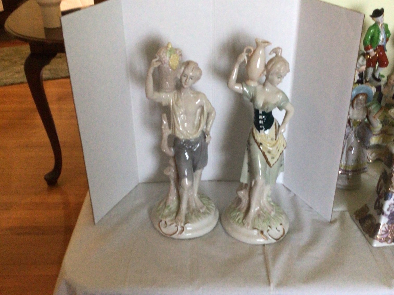 Image for Beautiful pair of 12 “ china figurines