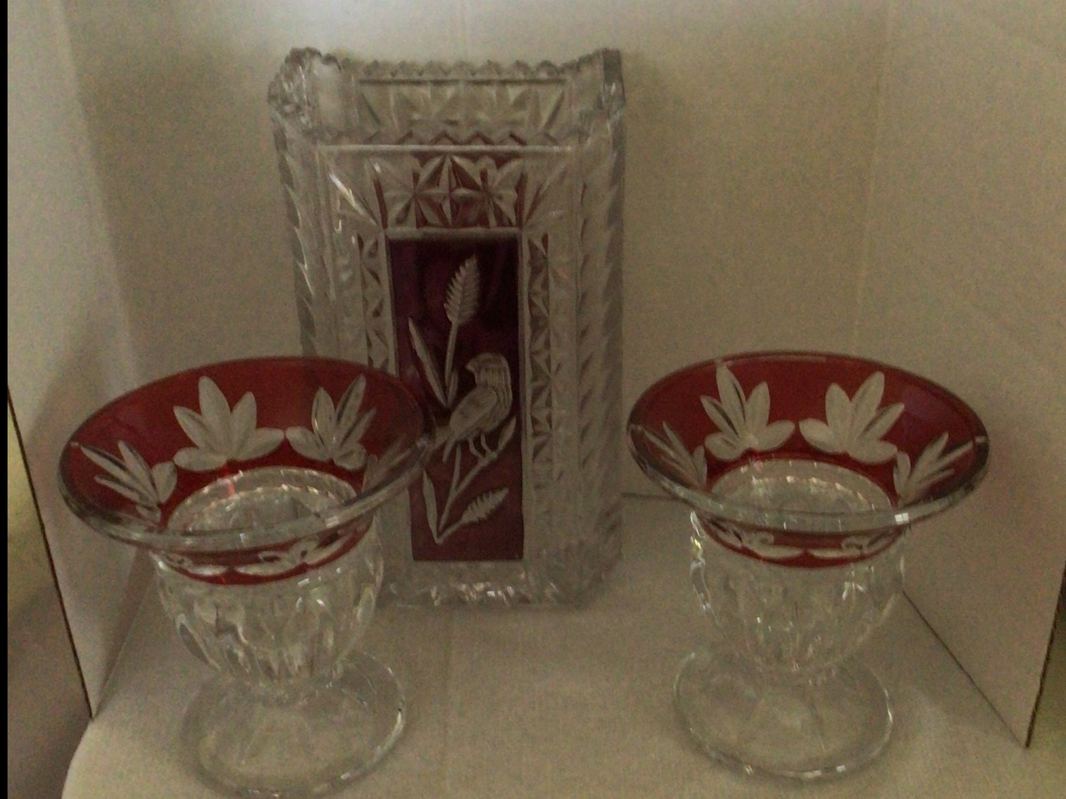 Image for Ornate cut glass beautiful glassware