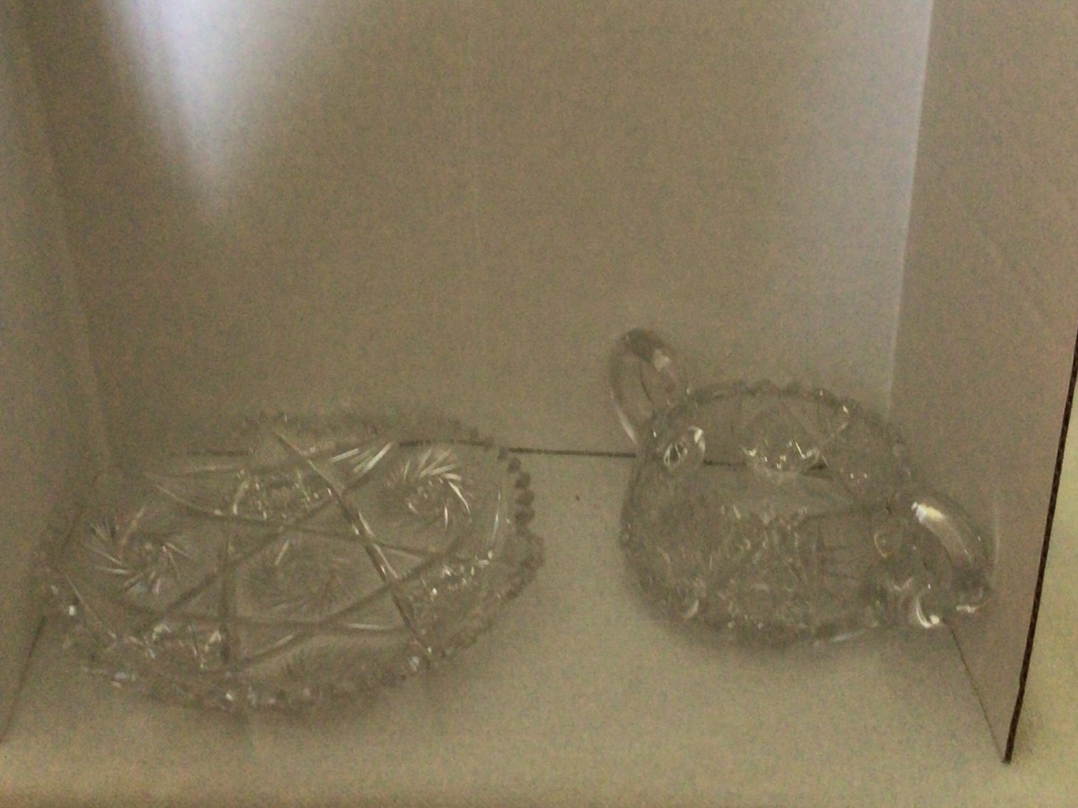 Image for 2 pieces of cut glass