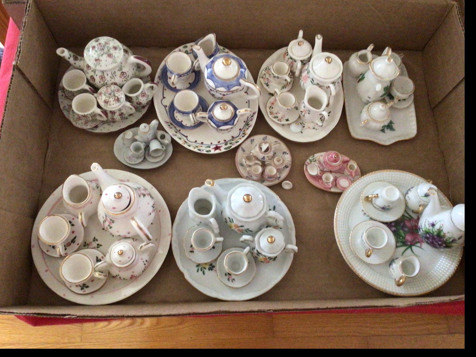 Image for Beautiful and ornate  miniature tea sets