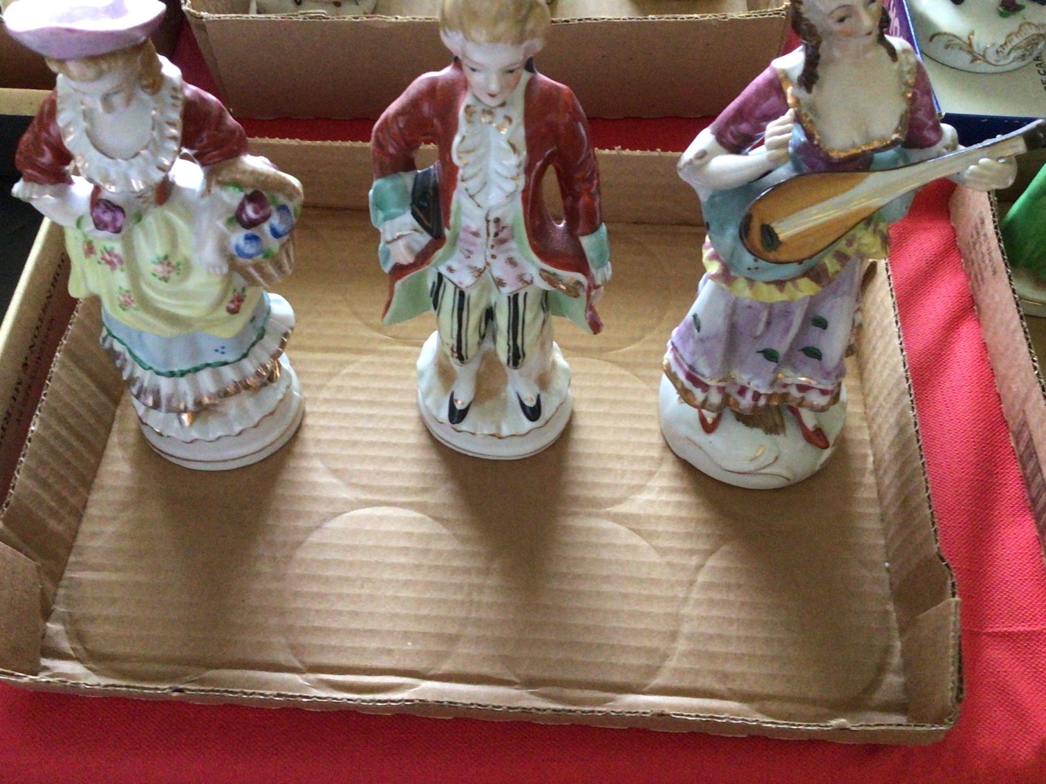 Image for 3 piece 8” Occupied Japan figurines