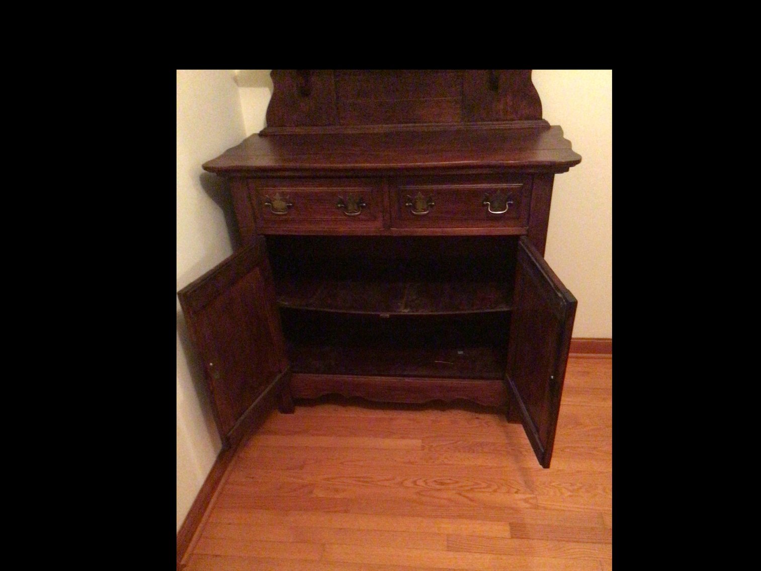 Image for Oak Sideboard with Mirror ( circa 1900 )