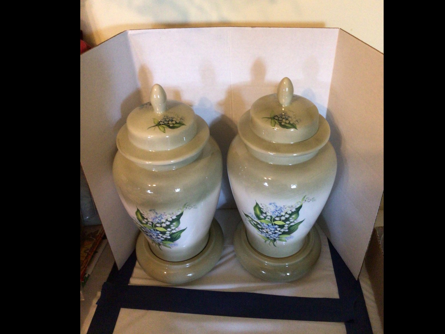 Image for His & Hers matching Lily Adult Urns