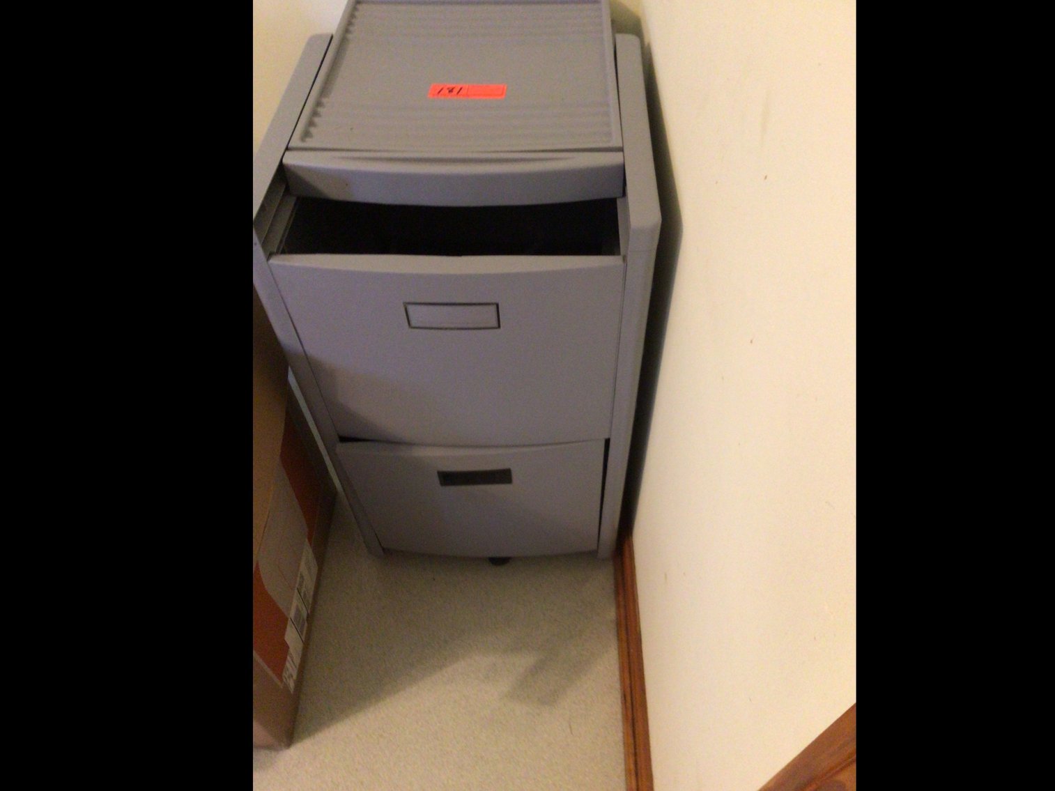 Image for Plastic rolling file cabinet