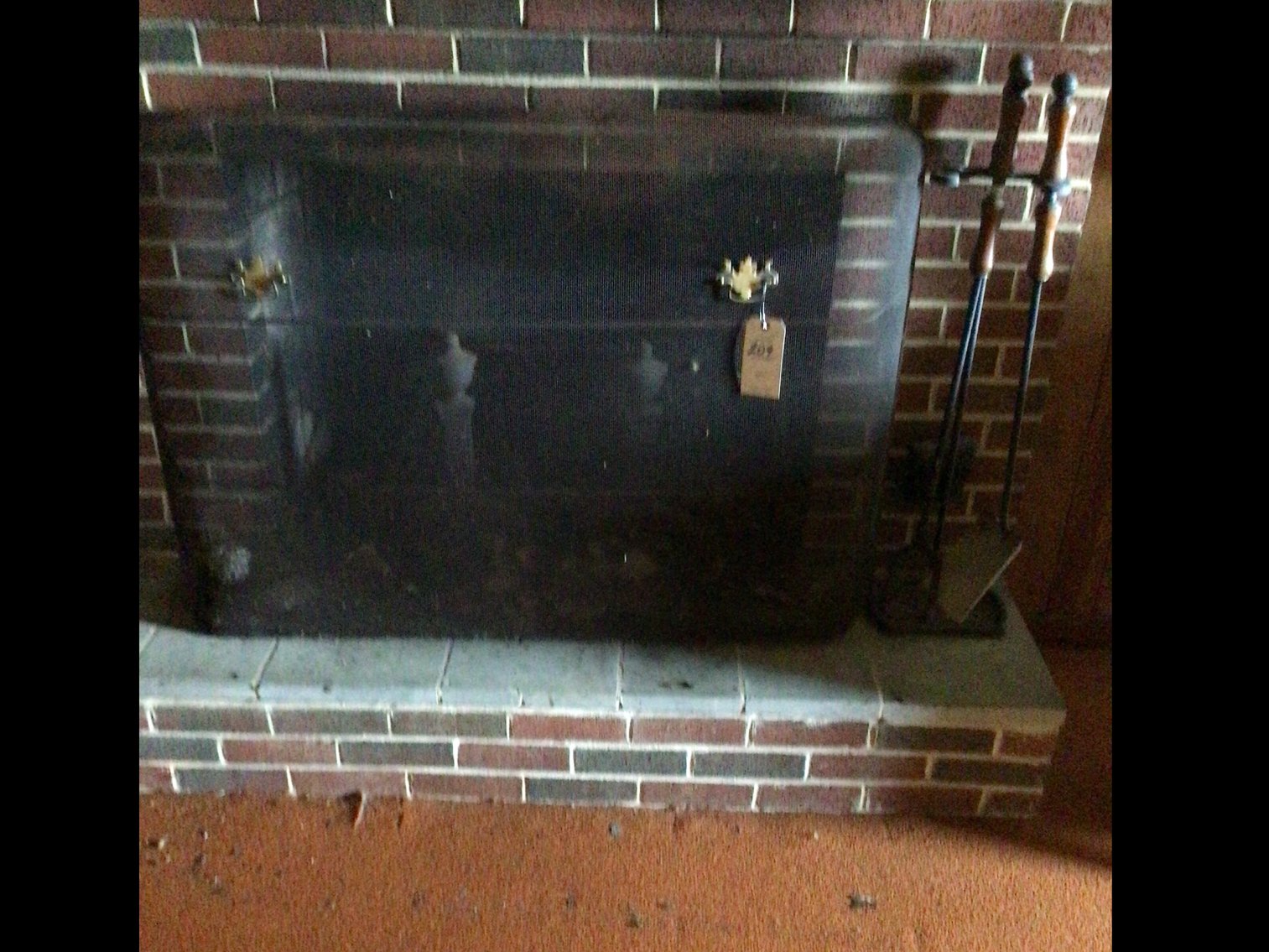 Image for Fire irons, screen and fireplace set