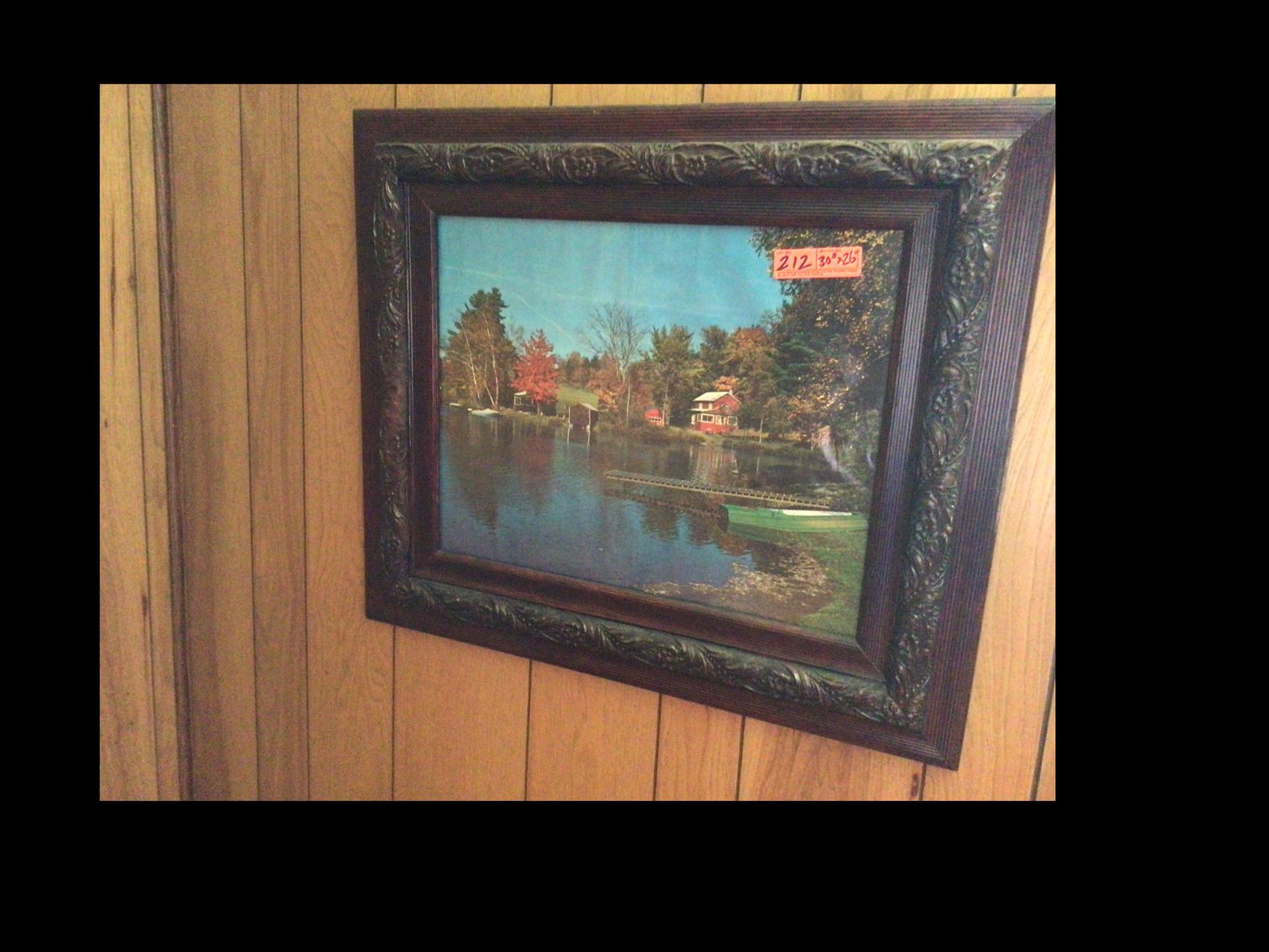 Image for Ornate 30”x 26” framed print