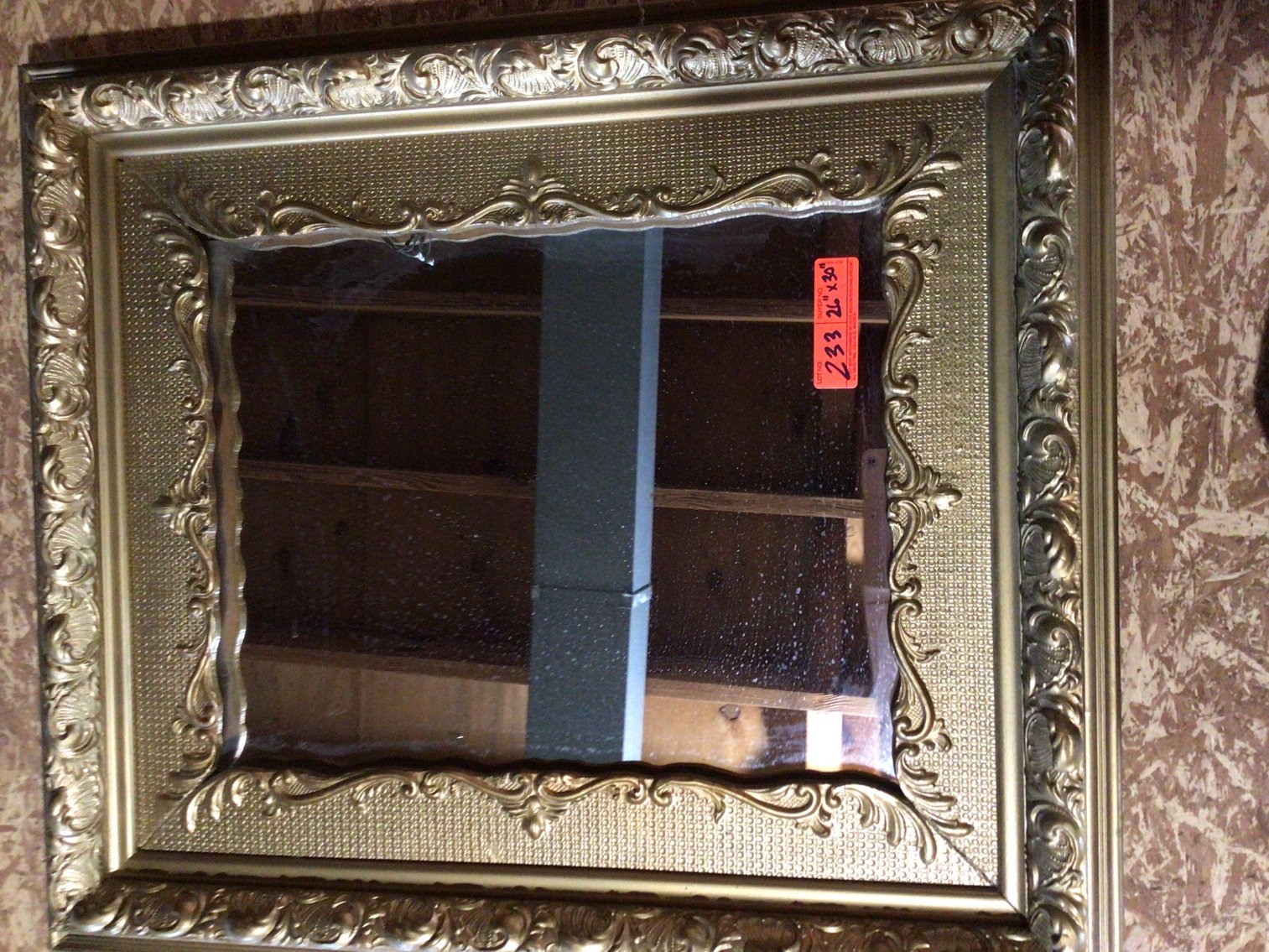 Image for Gold framed 26”x30” mirror