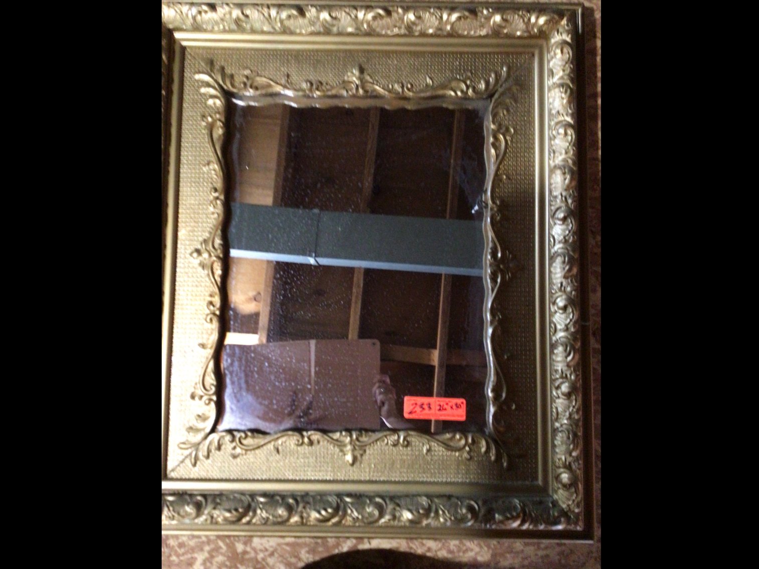 Image for Gold framed 26”x30” mirror