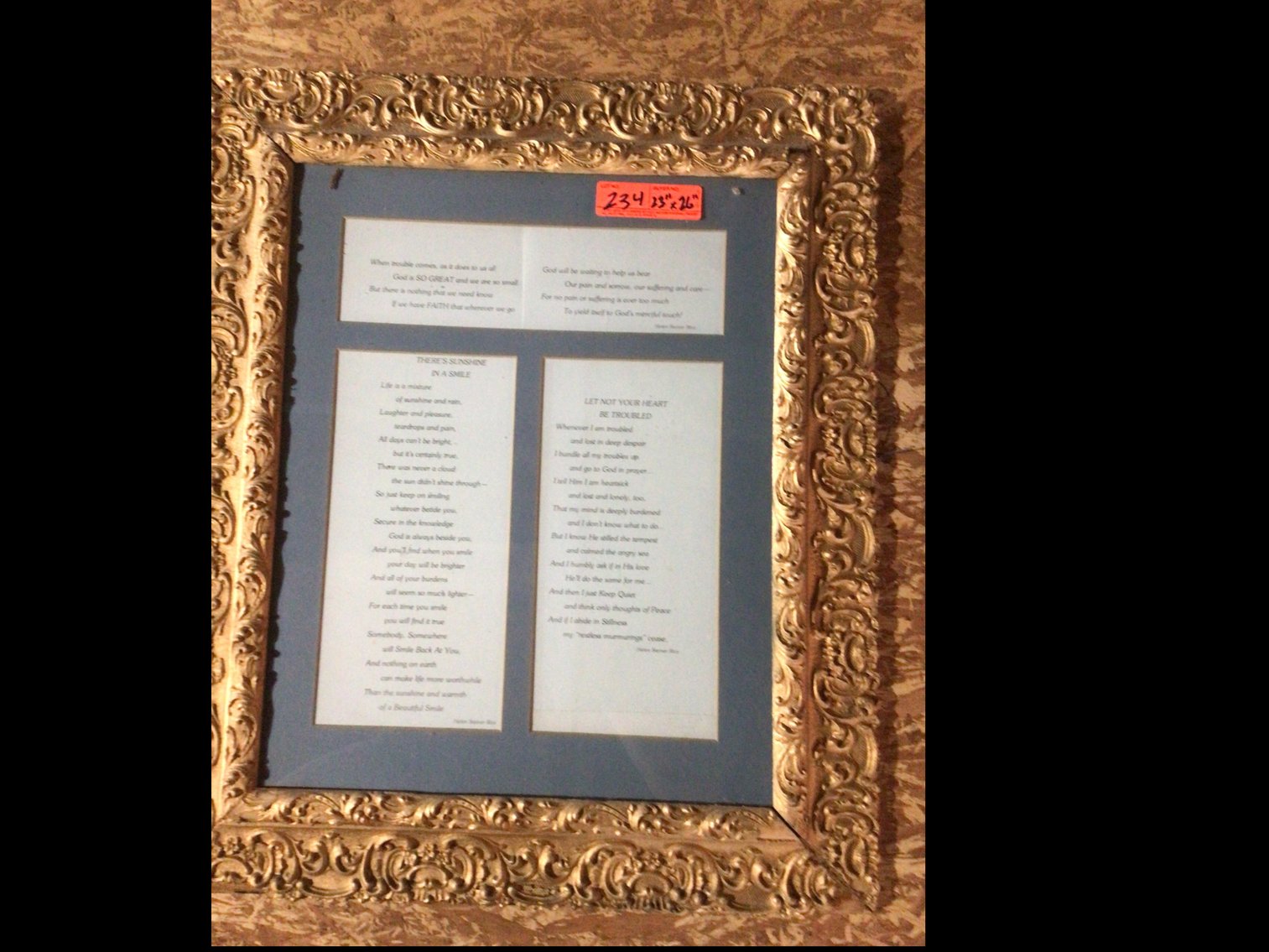 Image for Ornate 23”x 26 “