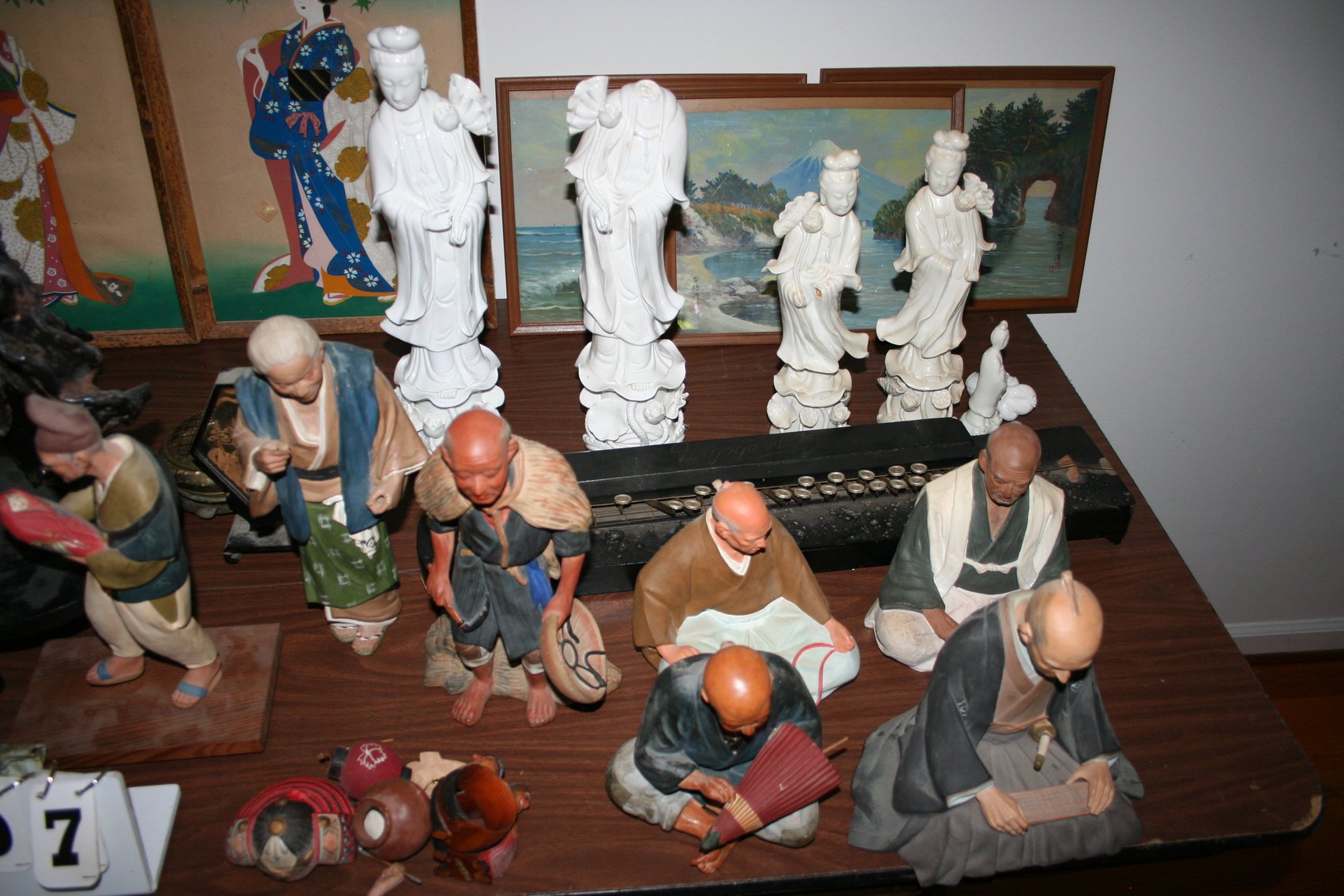 Image for Japanese Porcelain Dolls - Silk Paintings - Art