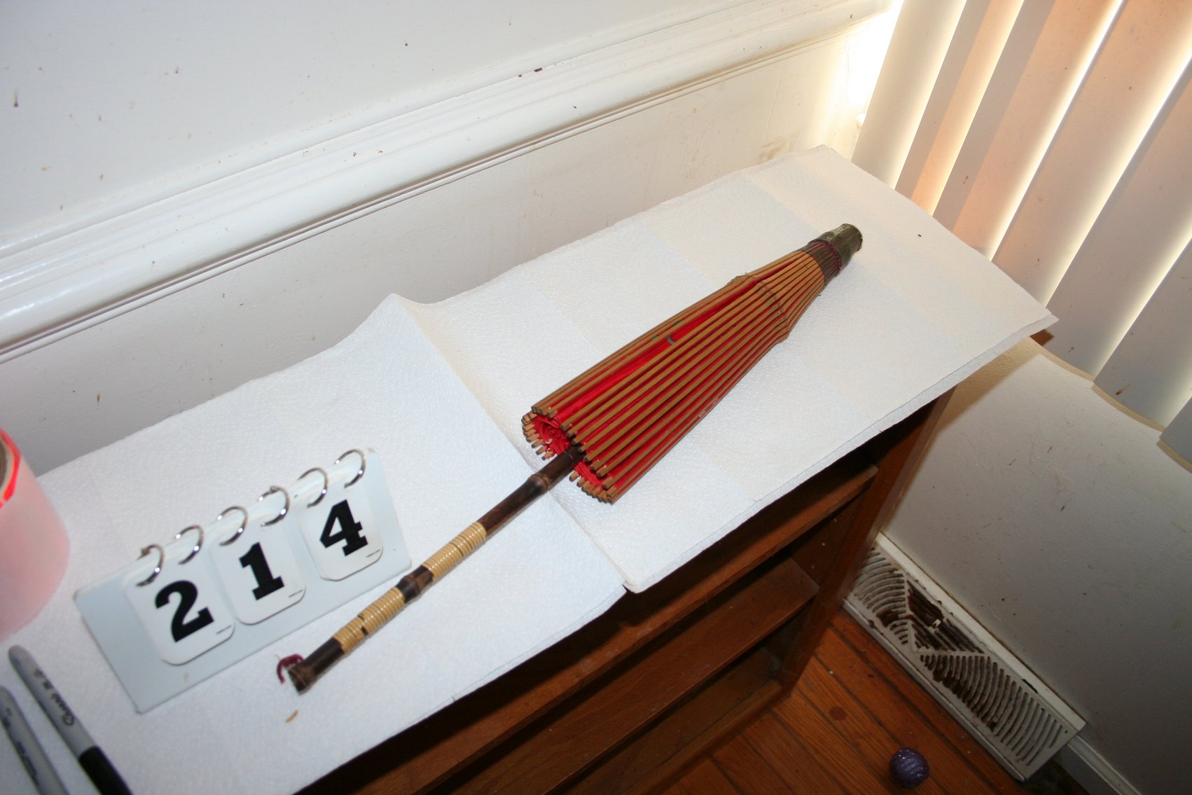 Image for Vintage Chinese Umbrella Hand Painted (Very Old)