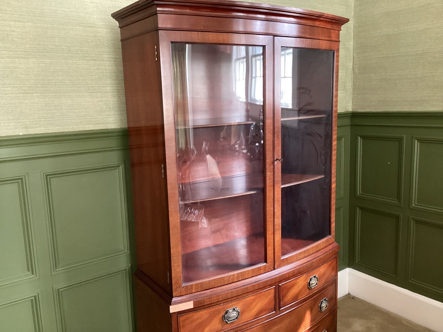 Image for Mahogany Veneered China Cabinet