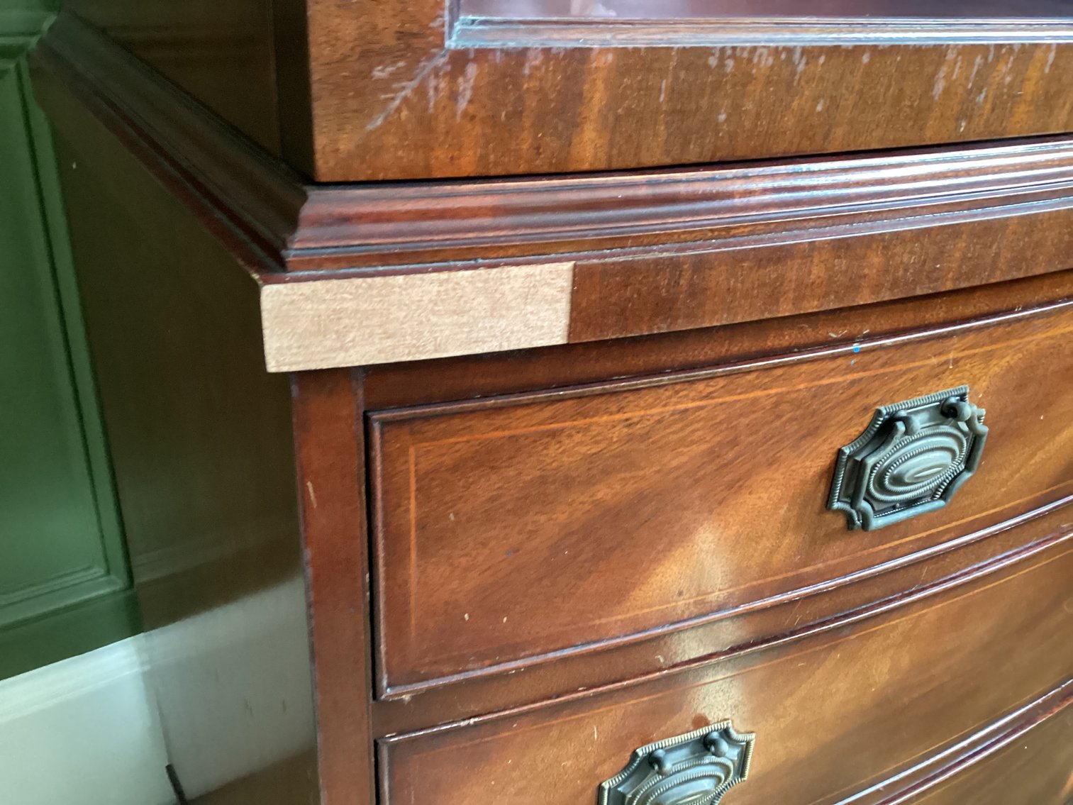 Image for Mahogany Veneered China Cabinet