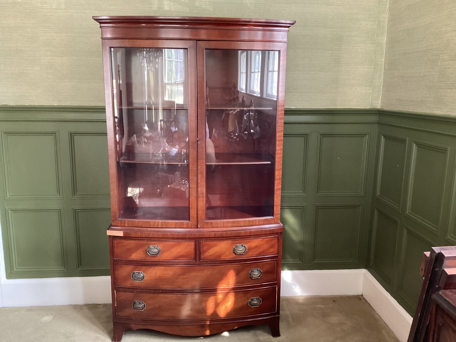 Image for Mahogany Veneered China Cabinet