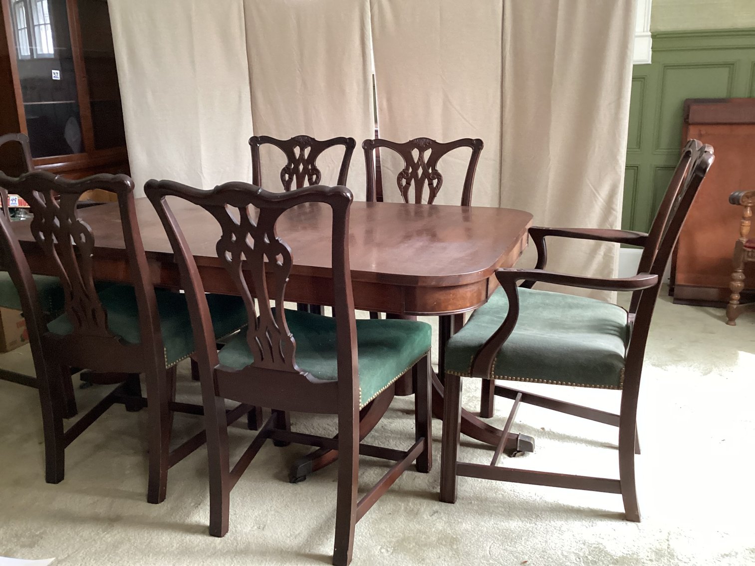 Image for Mahogany Dining Table & 6 Chairs