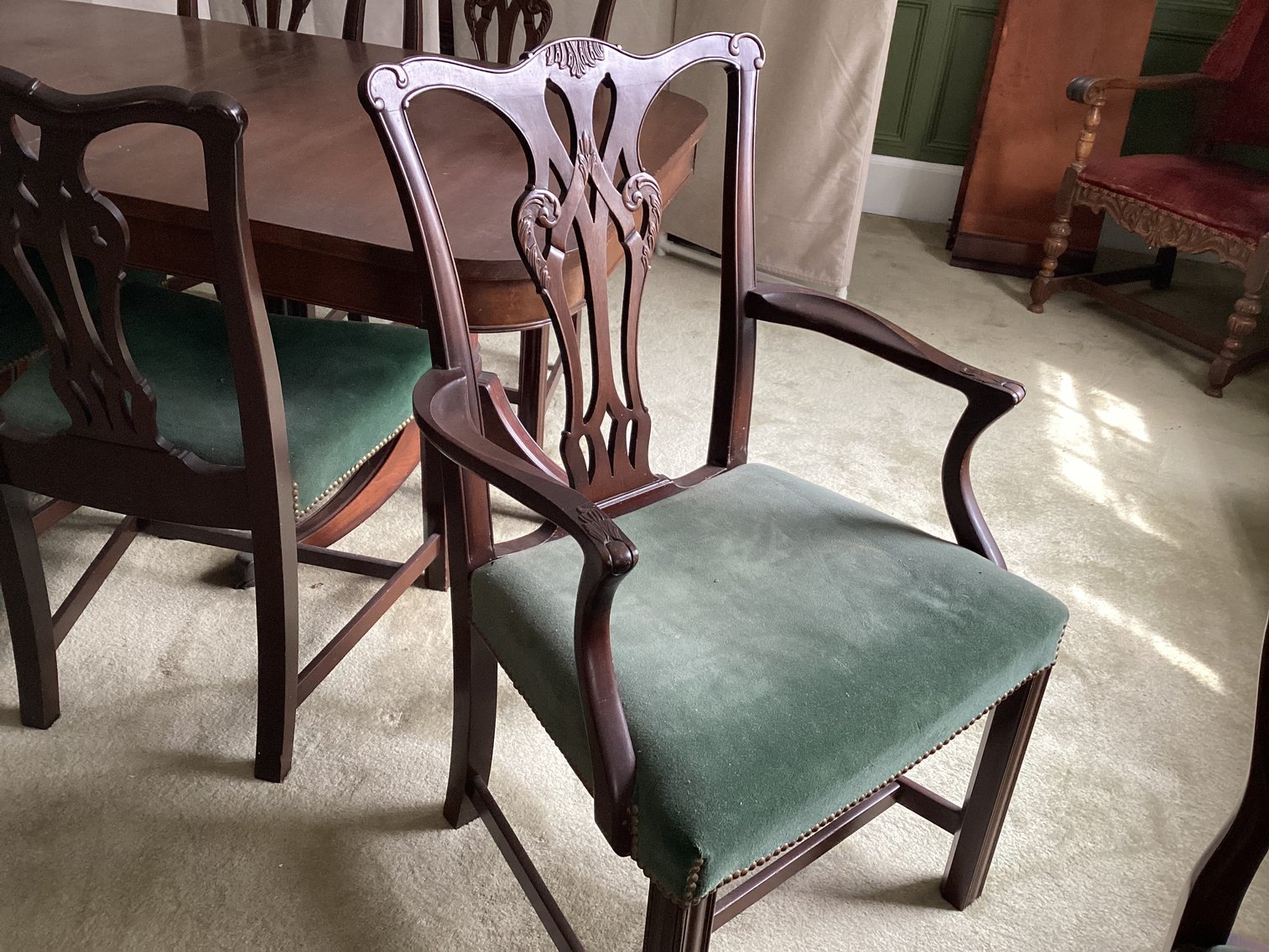 Image for Mahogany Dining Table & 6 Chairs