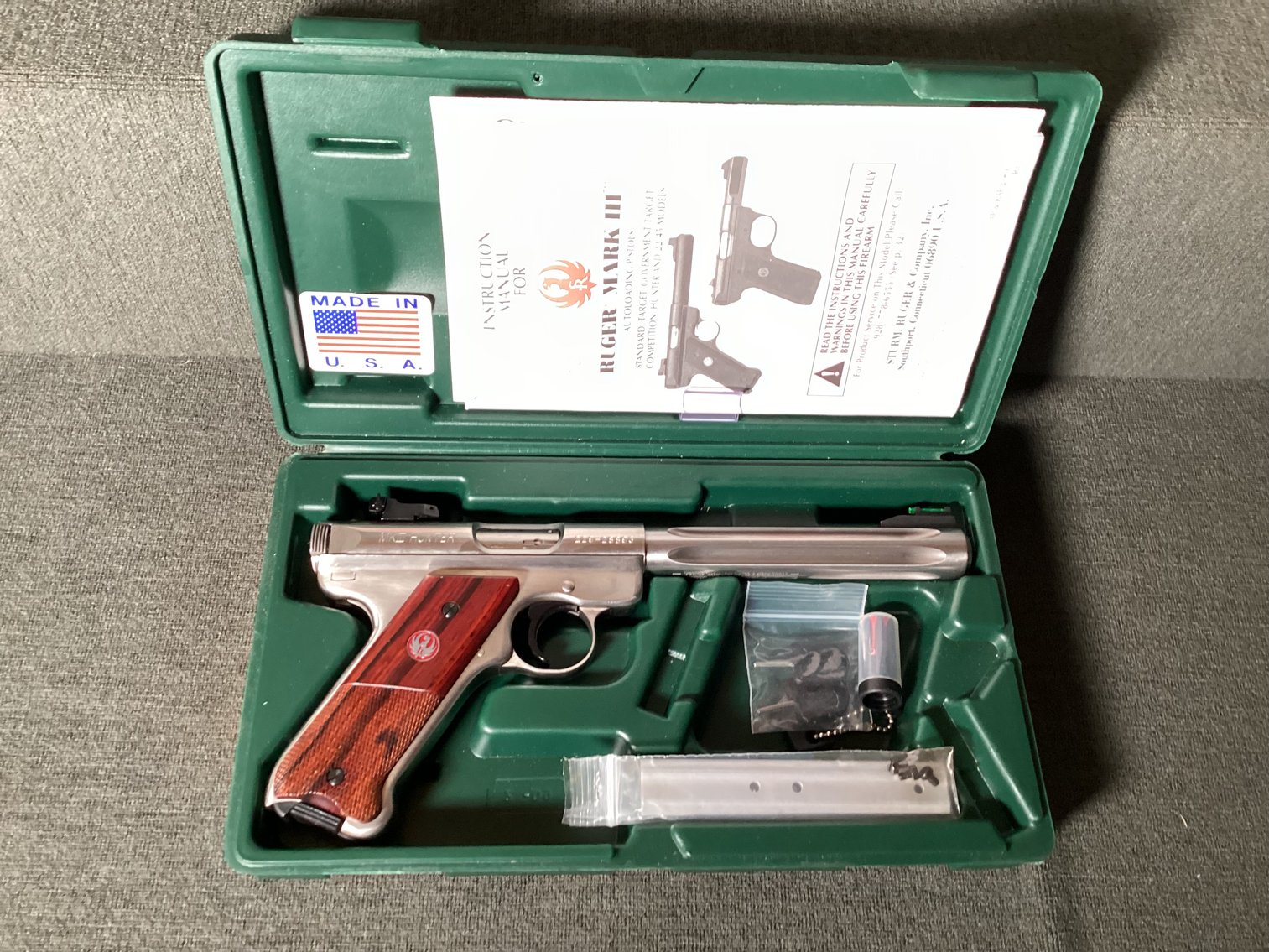 Image for Ruger Mark III Hunter Semi Automatic Pistol .22 LR Cal in Box