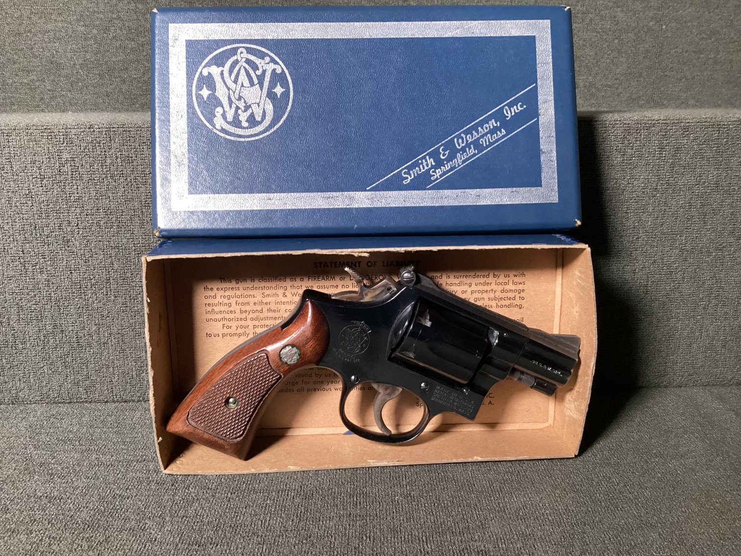 Image for Smith & Wesson Model 15-2, The K-38 Combat Masterpiece in box.