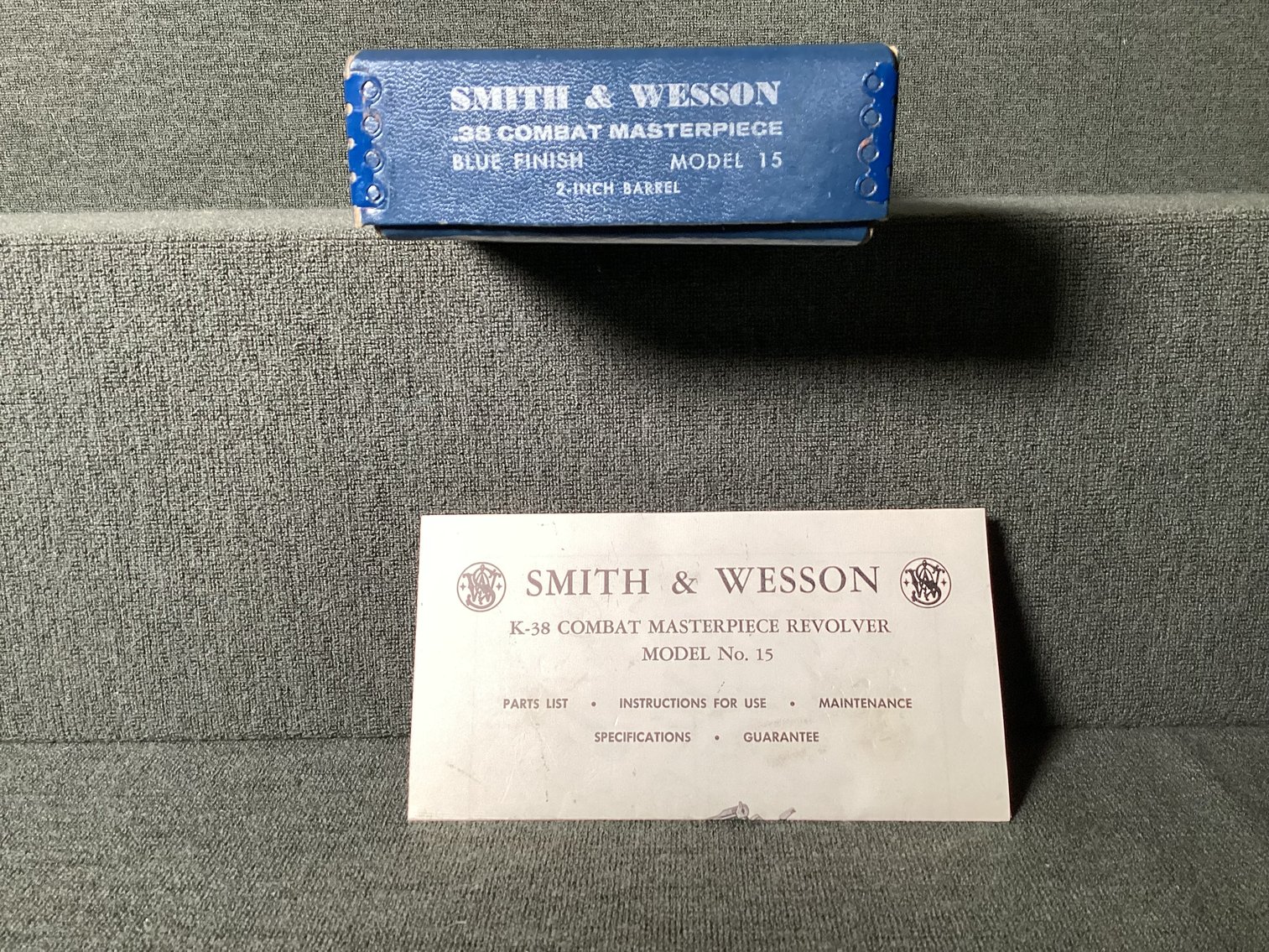 Image for Smith & Wesson Model 15-2, The K-38 Combat Masterpiece in box.