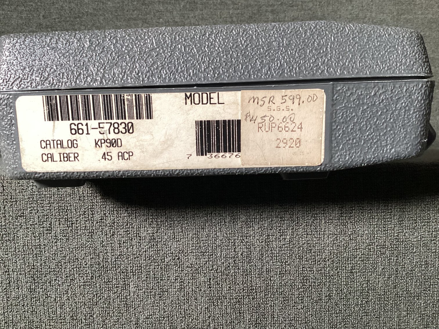 Image for Ruger P90DC .45ACP  Pistol in case