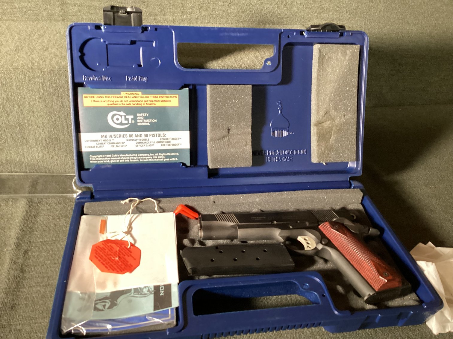 Image for Colt .45 Government Model Semi Automatic Pistol