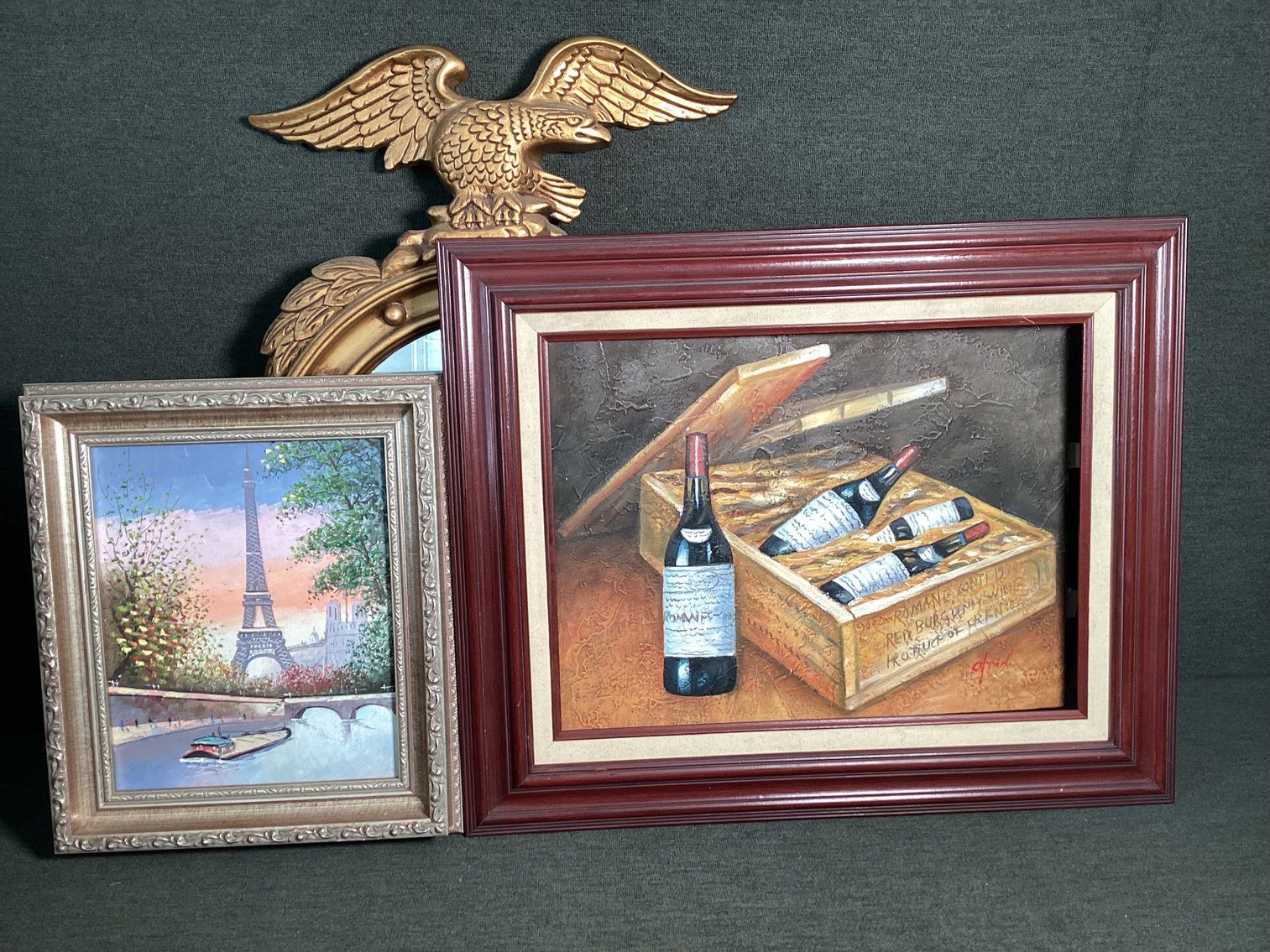 Image for Federal Mirror and 2 Oil Paintings