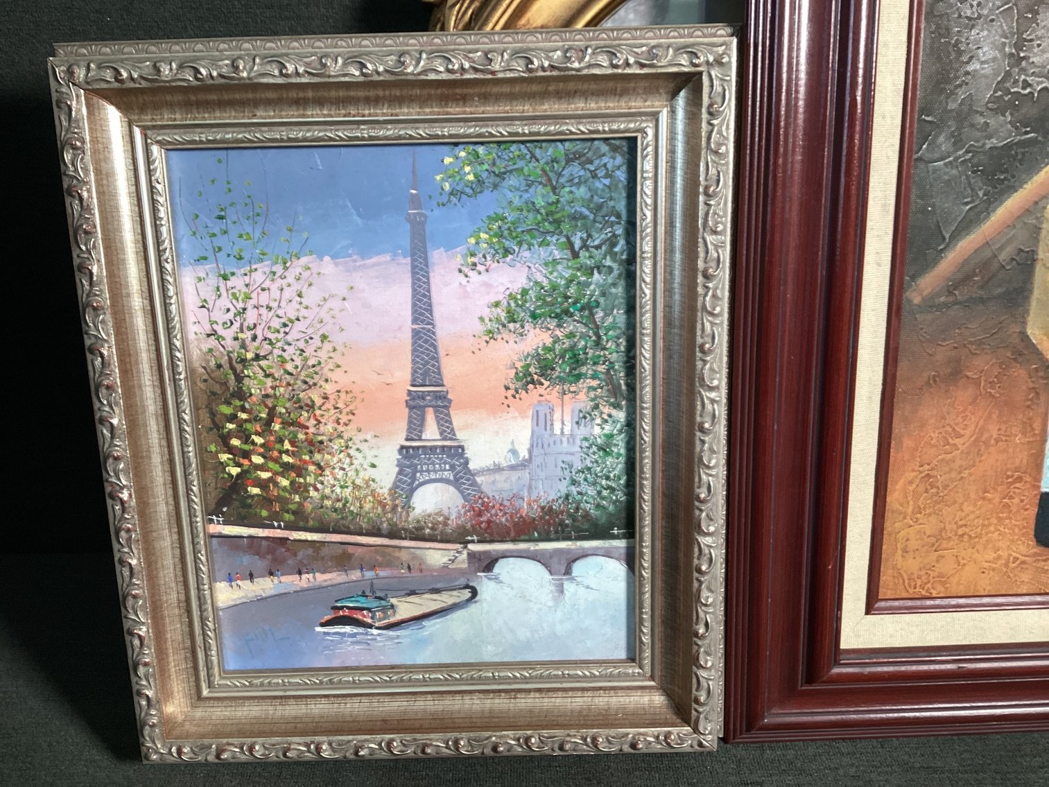 Image for Federal Mirror and 2 Oil Paintings