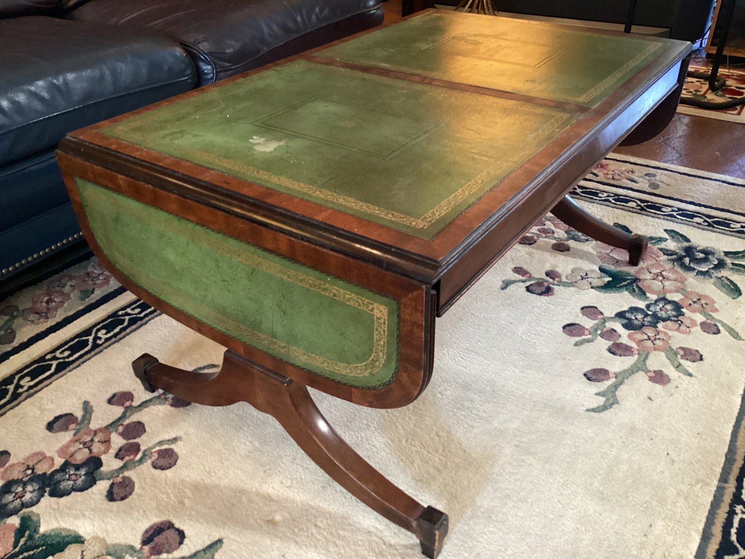 Image for Coffee Table with Leather Inserts