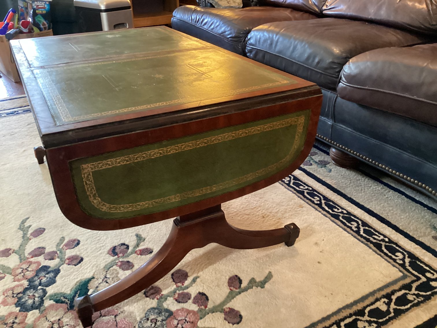 Image for Coffee Table with Leather Inserts