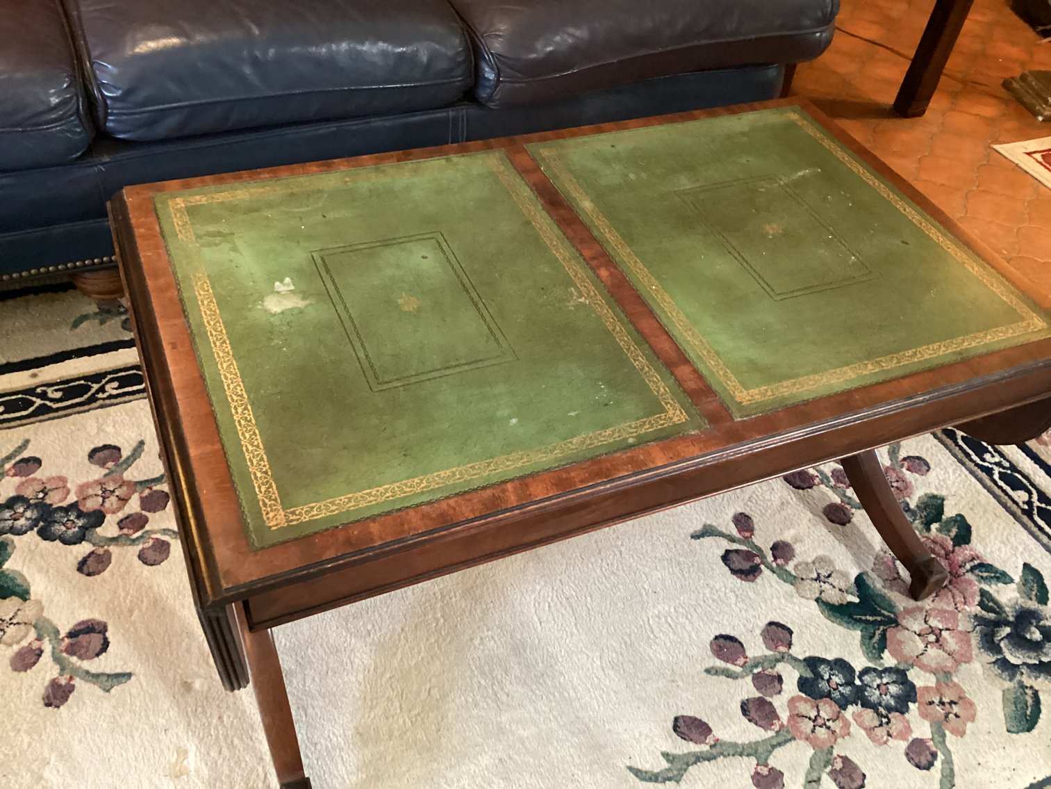 Image for Coffee Table with Leather Inserts