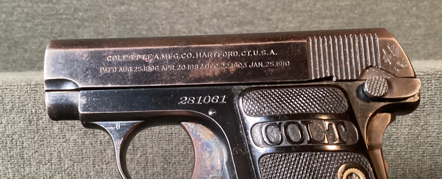 Image for Colt Model 1908 Vest Pocket .25 Cal Semi Automatic Pistol