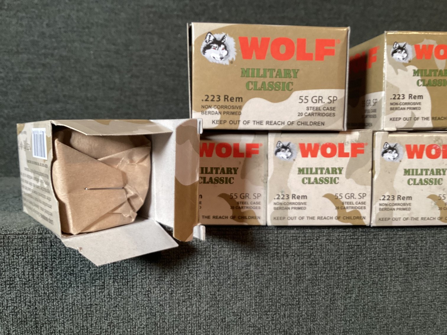 Image for .223 Wolf Ammo in sealed packs - 120 rounds