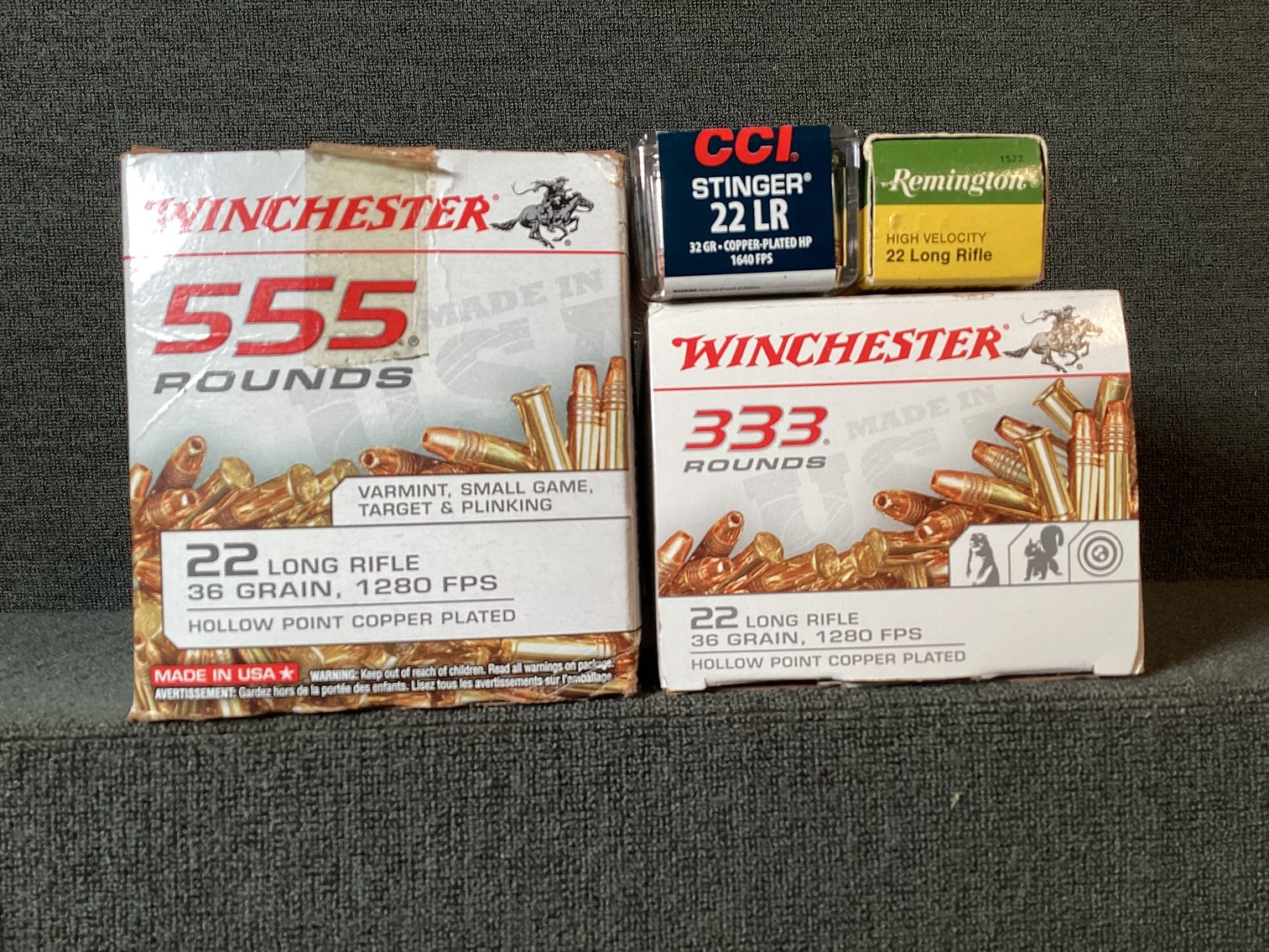 Image for .22 Ammo Winchester, Remington, and CCI