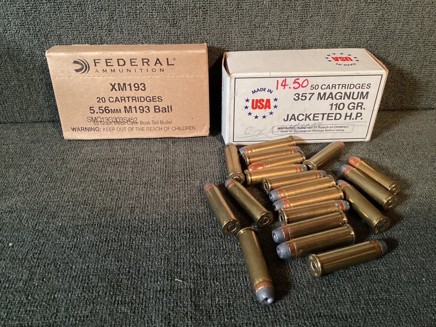 Image for 357 Magnum and M193 Ball Ammo
