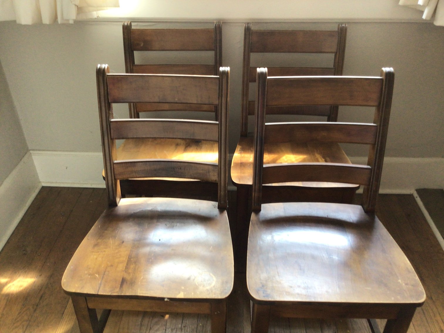 Image for Five Heavy Wooden Chairs