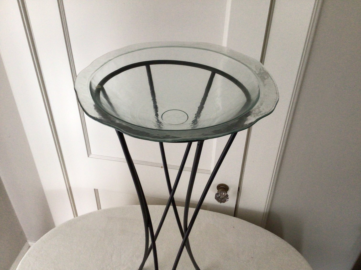 Image for Metal Stand with Glass Bowl