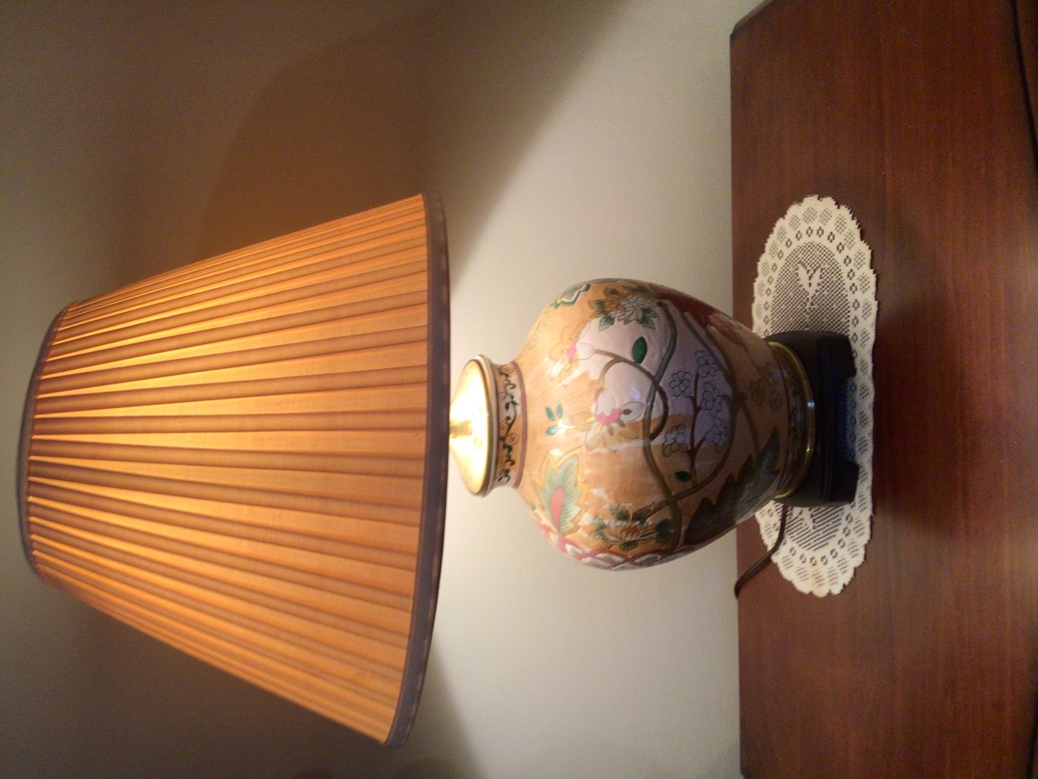Image for Lamp With Pleated Shade