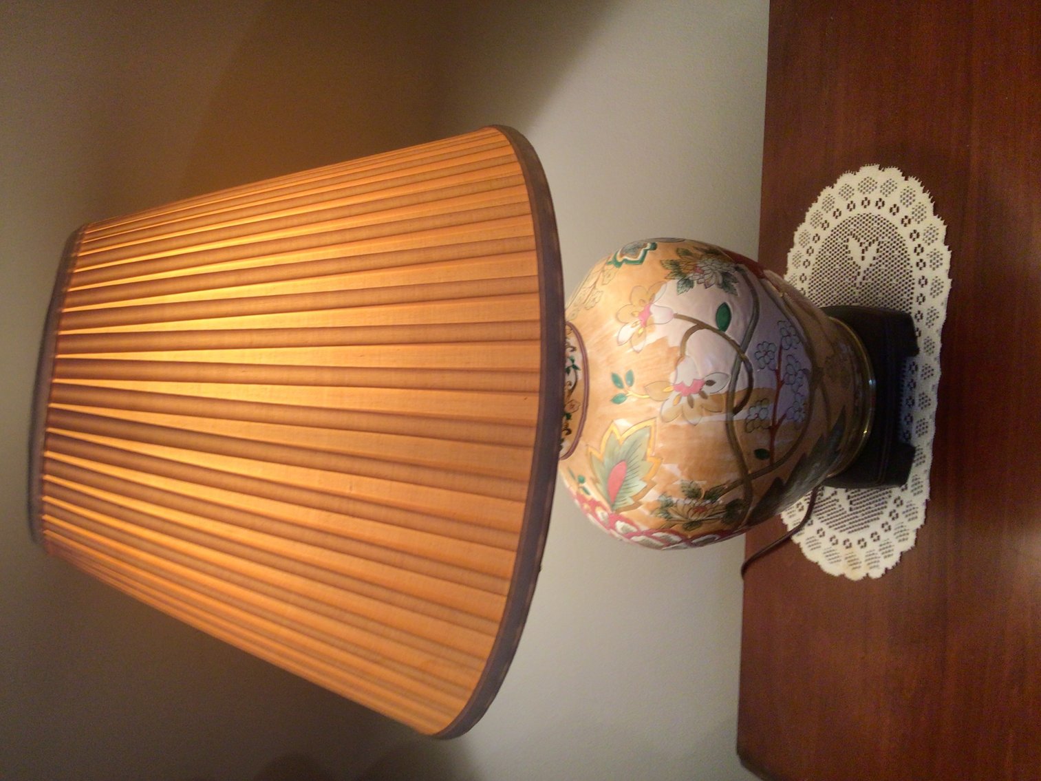 Image for Lamp With Pleated Shade