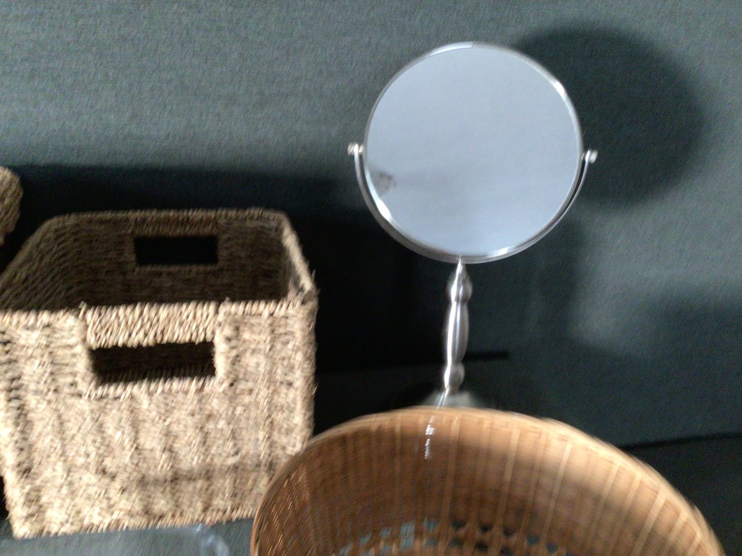 Image for Baskets, mirror, trash can, soap dish