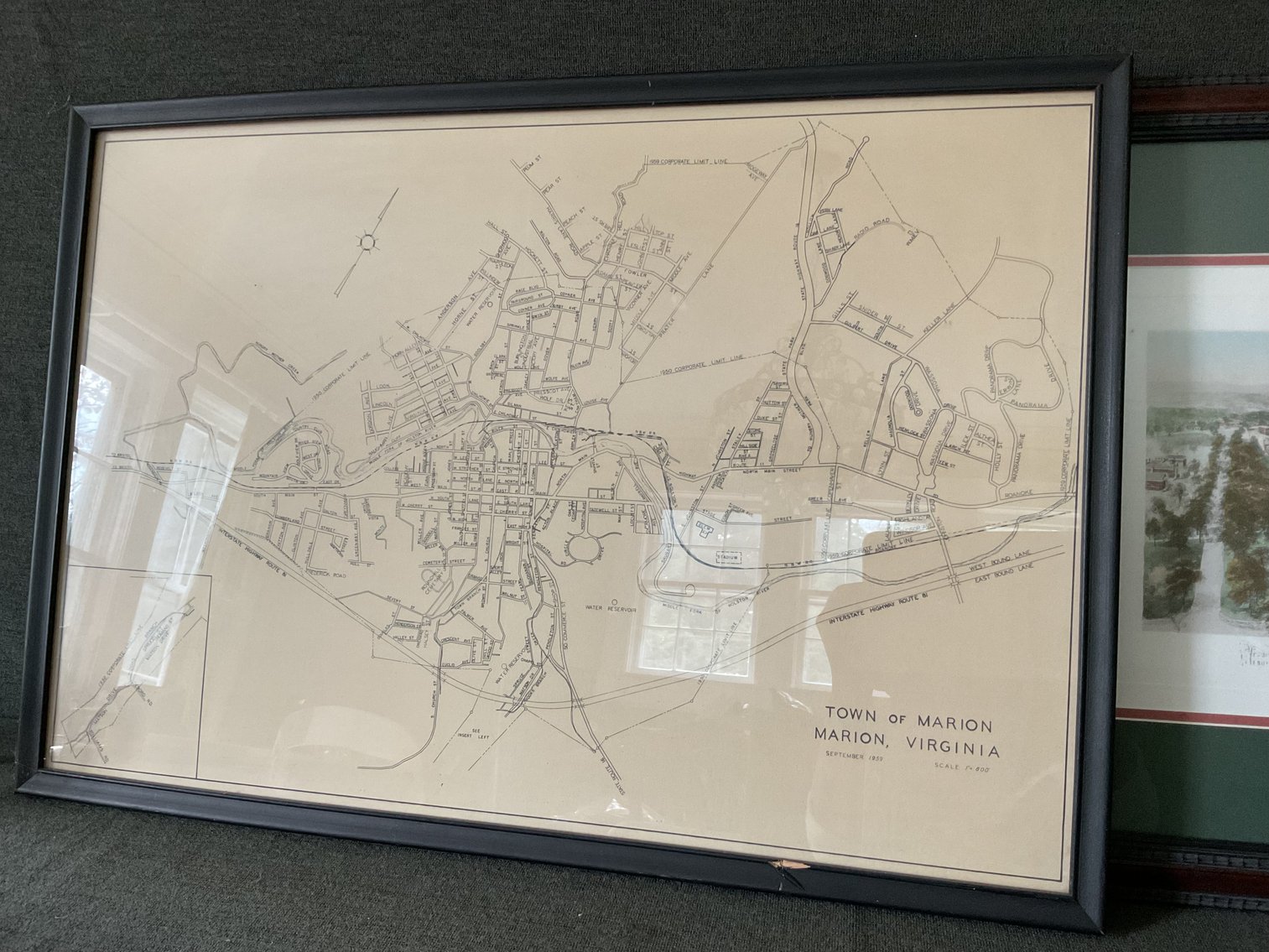 Image for UVA Print and Town of Marion 1959