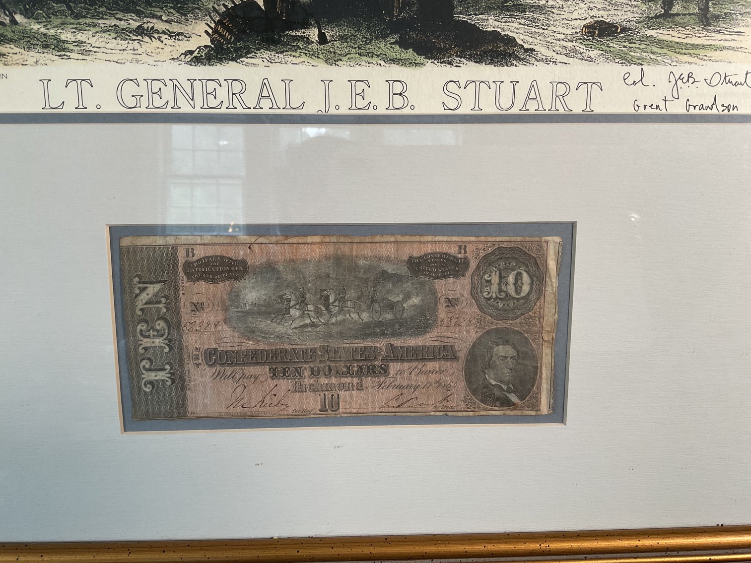 Image for Jeb Stuart Print Signed by Great Grandson