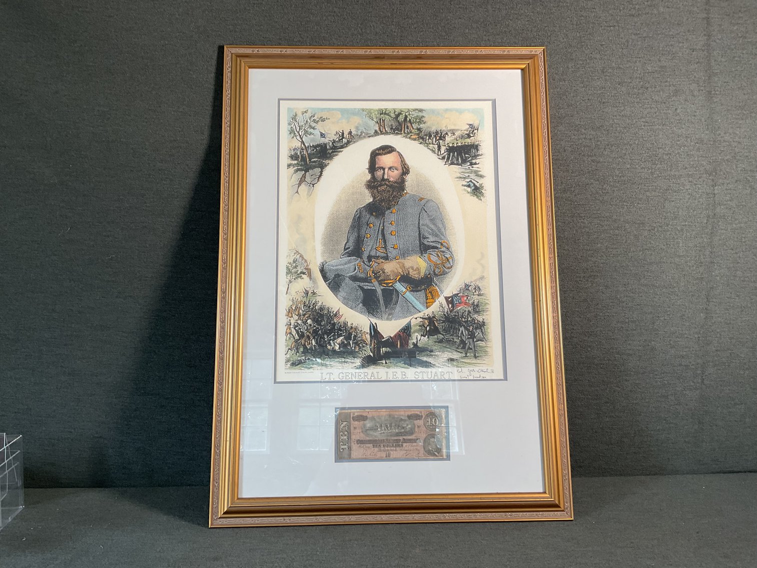 Image for Jeb Stuart Print Signed by Great Grandson