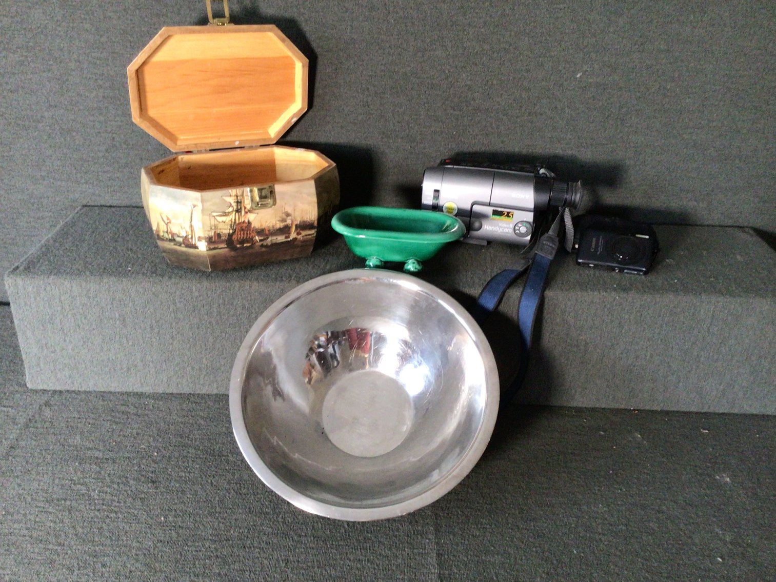 Image for Purse, video camera, camera, bowl