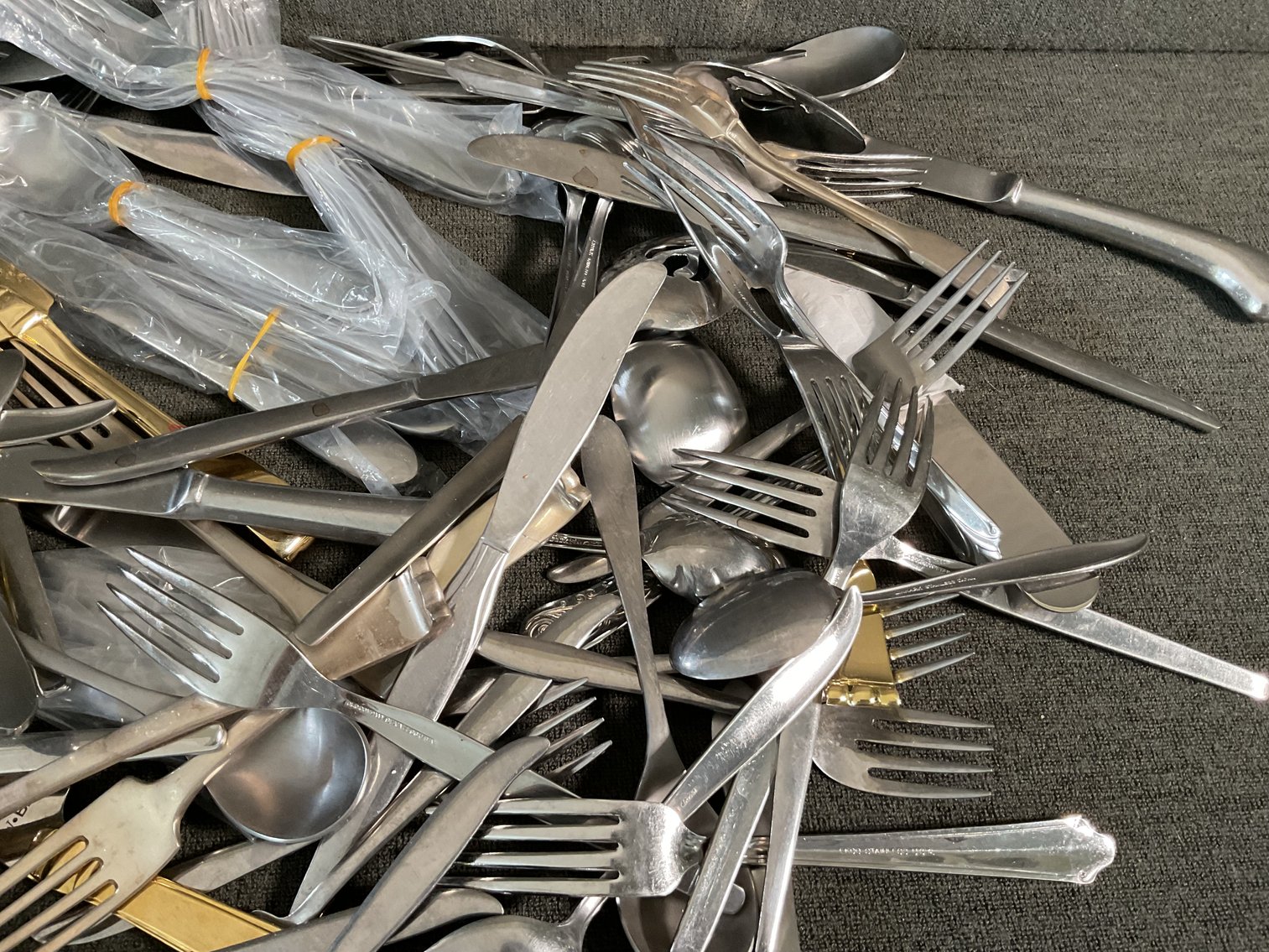 Image for Large Lot of Mismatched Flatware