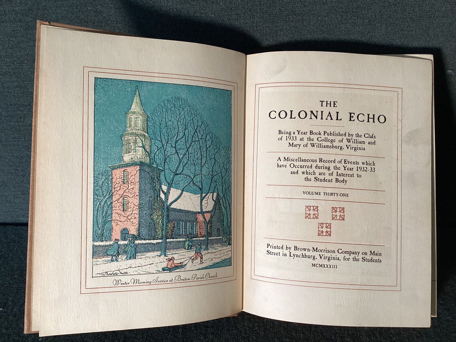 Image for 1933 William & Mary College Yearbook