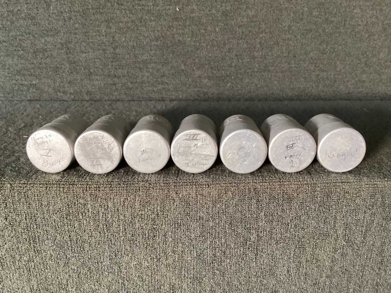 Image for Vintage Aluminum Kodak Negative Containers