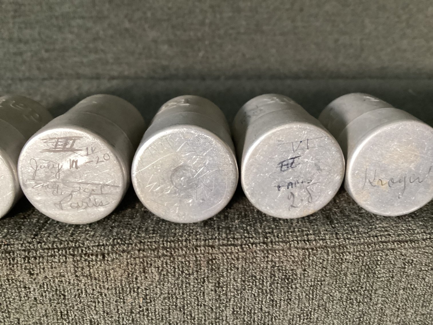 Image for Vintage Aluminum Kodak Negative Containers